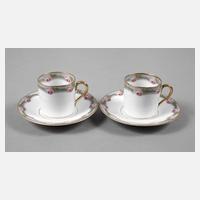 Rosenthal zwei Mokkatassen Jugendstil111