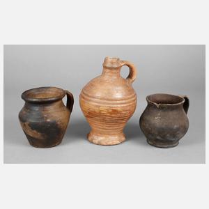 Drei Teile Frühsteinzeug