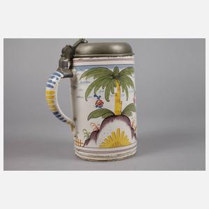 Magdeburger Fayence-Walzenkrug