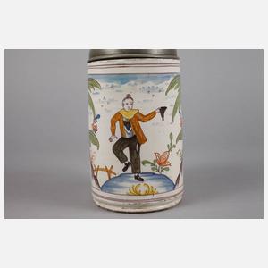 Magdeburger Fayence-Walzenkrug