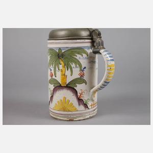 Magdeburger Fayence-Walzenkrug