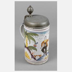 Magdeburger Fayence-Walzenkrug