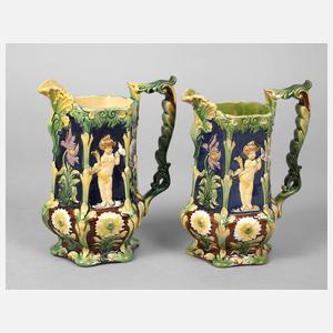 Paar Henkelkrüge Historismus