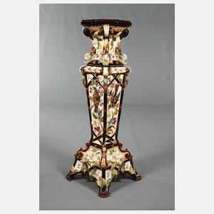 Blumensäule Majolika