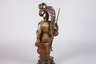 Große Keramikfigur Ritter mit Lanze