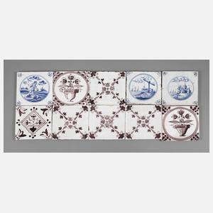 Konvolut alte Fliesen