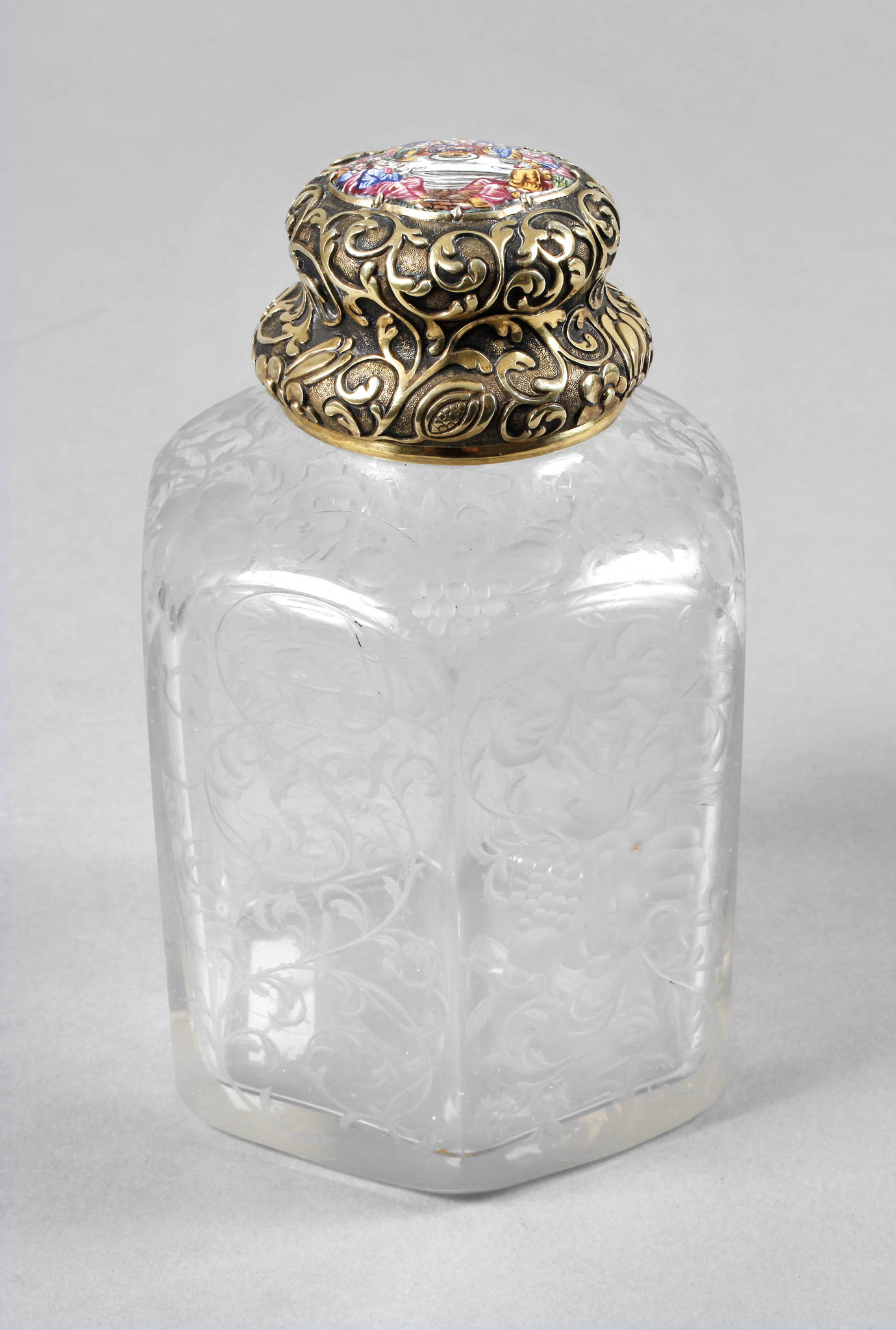 Sechskantflasche um 1700