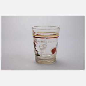 Barockes Becherglas mit Hirsch