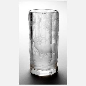 Trinkglas mit jagdlichem Schliff