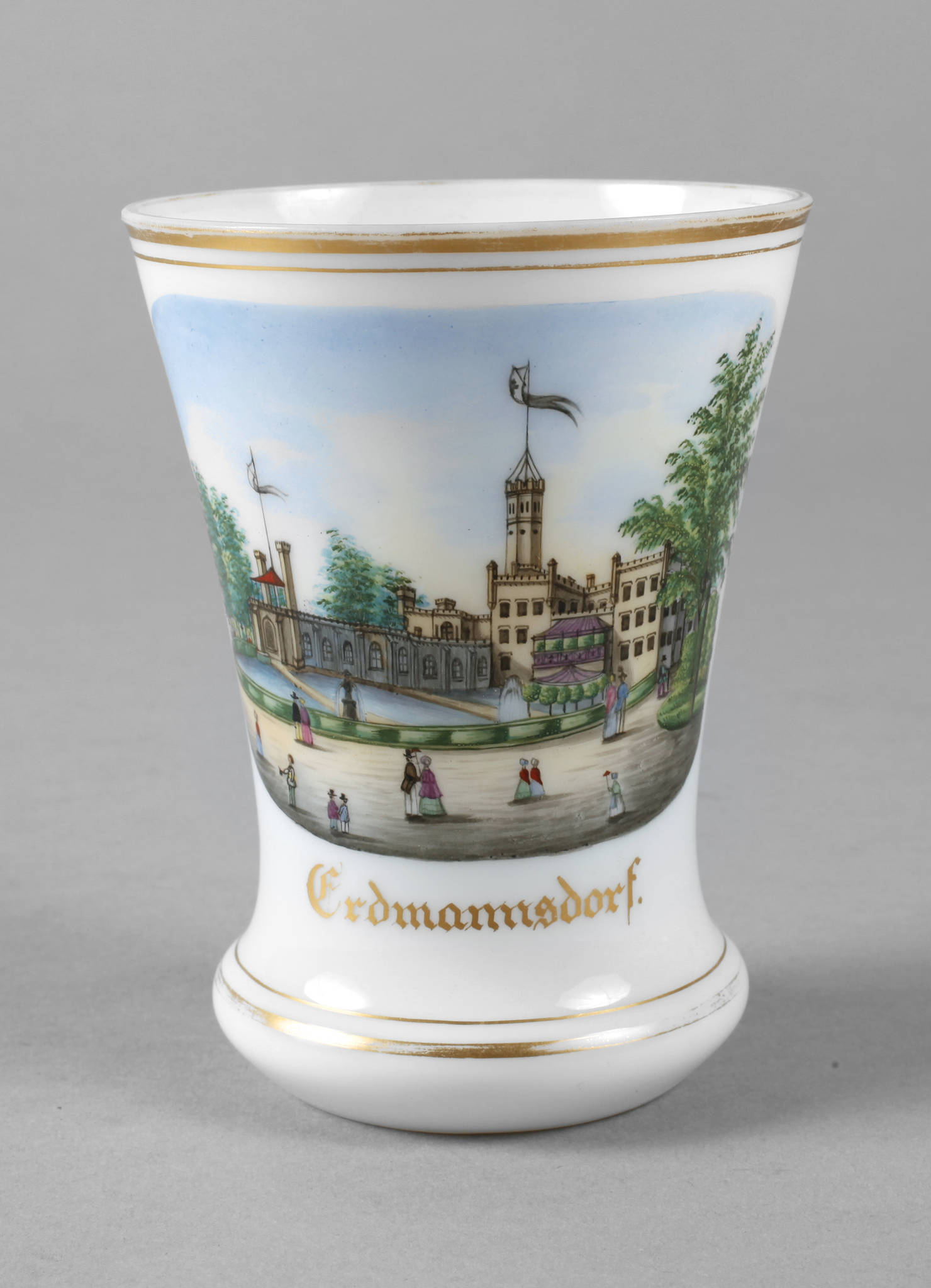 Biedermeier-Ansichtenbecher ”Erdmannsdorf”