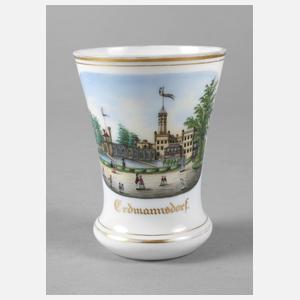 Biedermeier-Ansichtenbecher ”Erdmannsdorf”