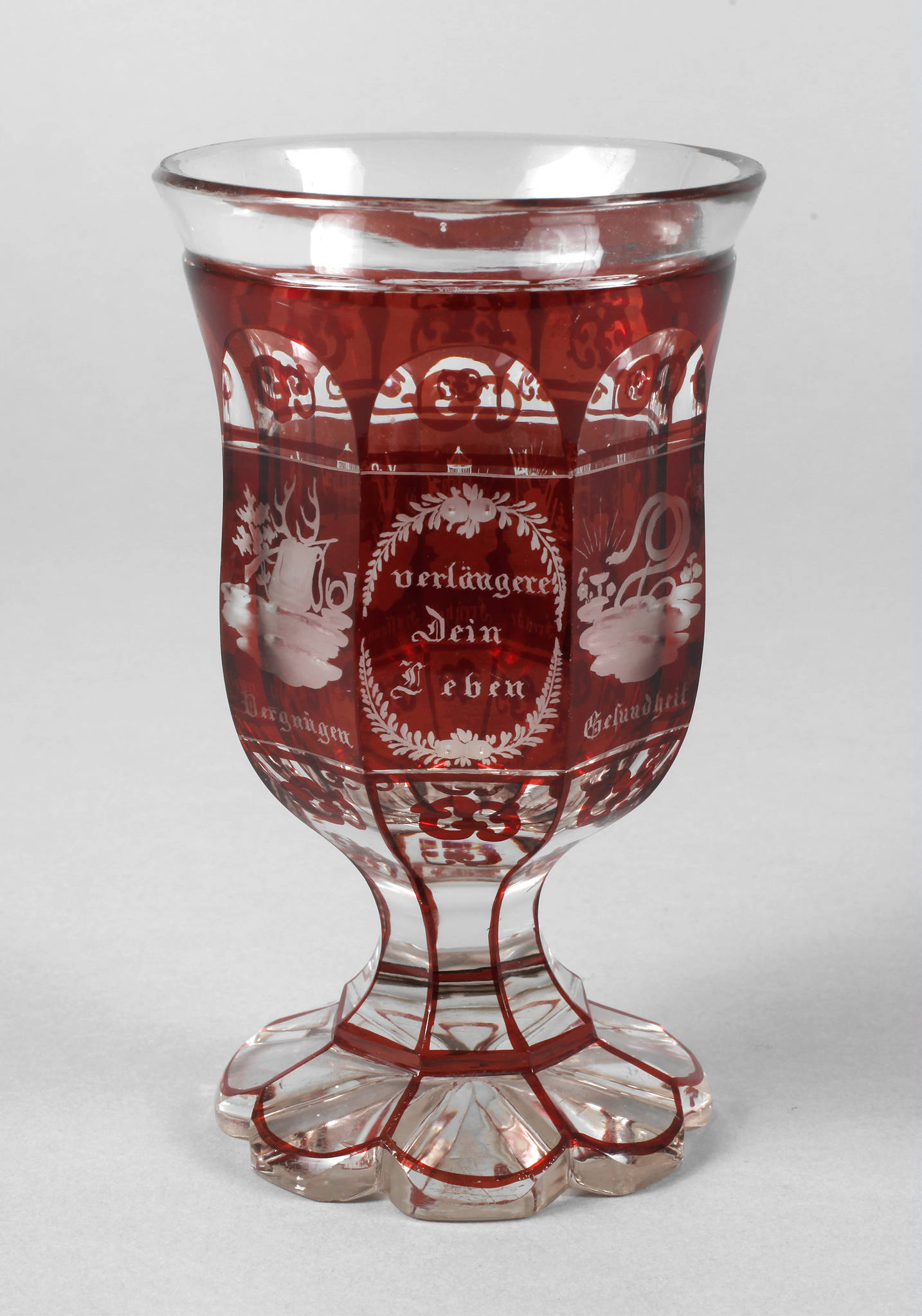 Biedermeier-Spruchbecher