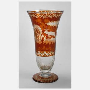 Jagdliche Pokalvase
