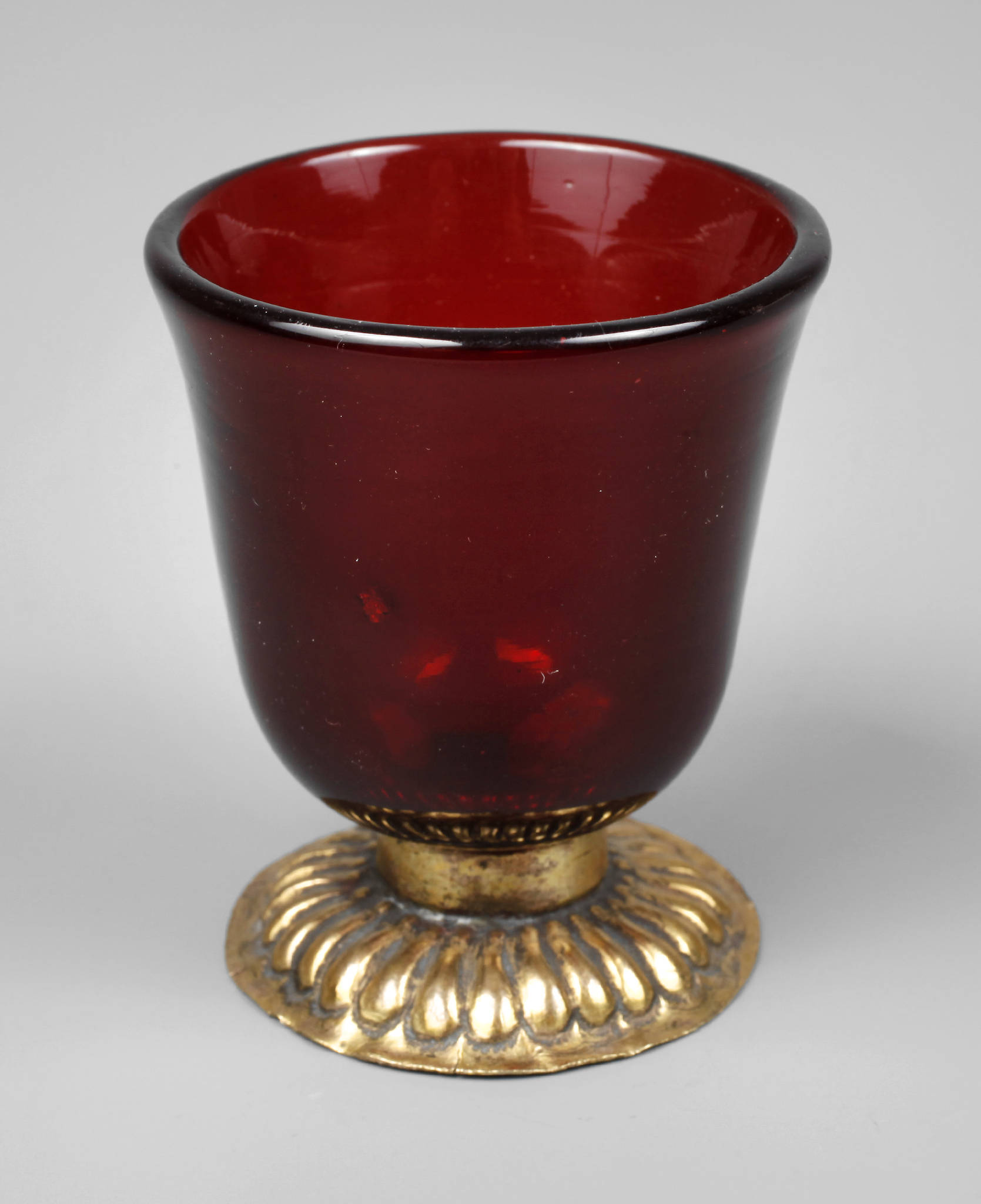 Schnapsbecher Rubinglas