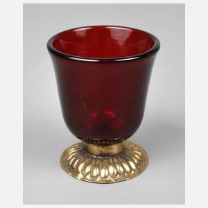 Schnapsbecher Rubinglas