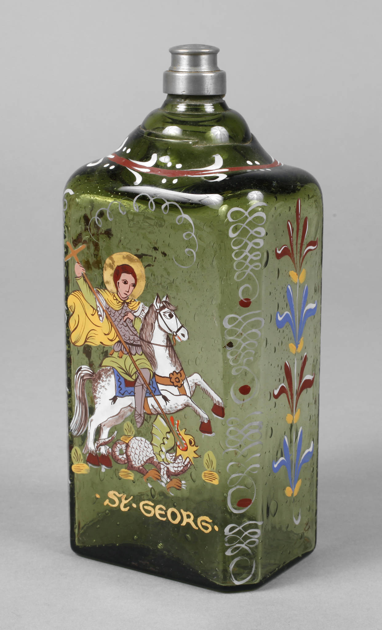 Schnapsflasche Heiliger Georg
