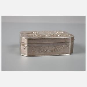 Barocke Pillendose Silber