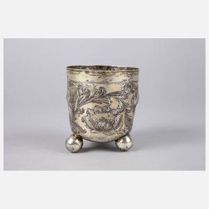 Nürnberger Kugelfußbecher Silber