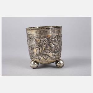 Nürnberger Kugelfußbecher Silber