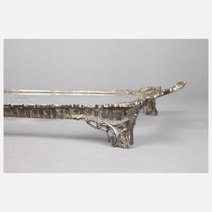 Feines Silbertablett Historismus