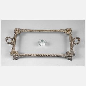 Feines Silbertablett Historismus