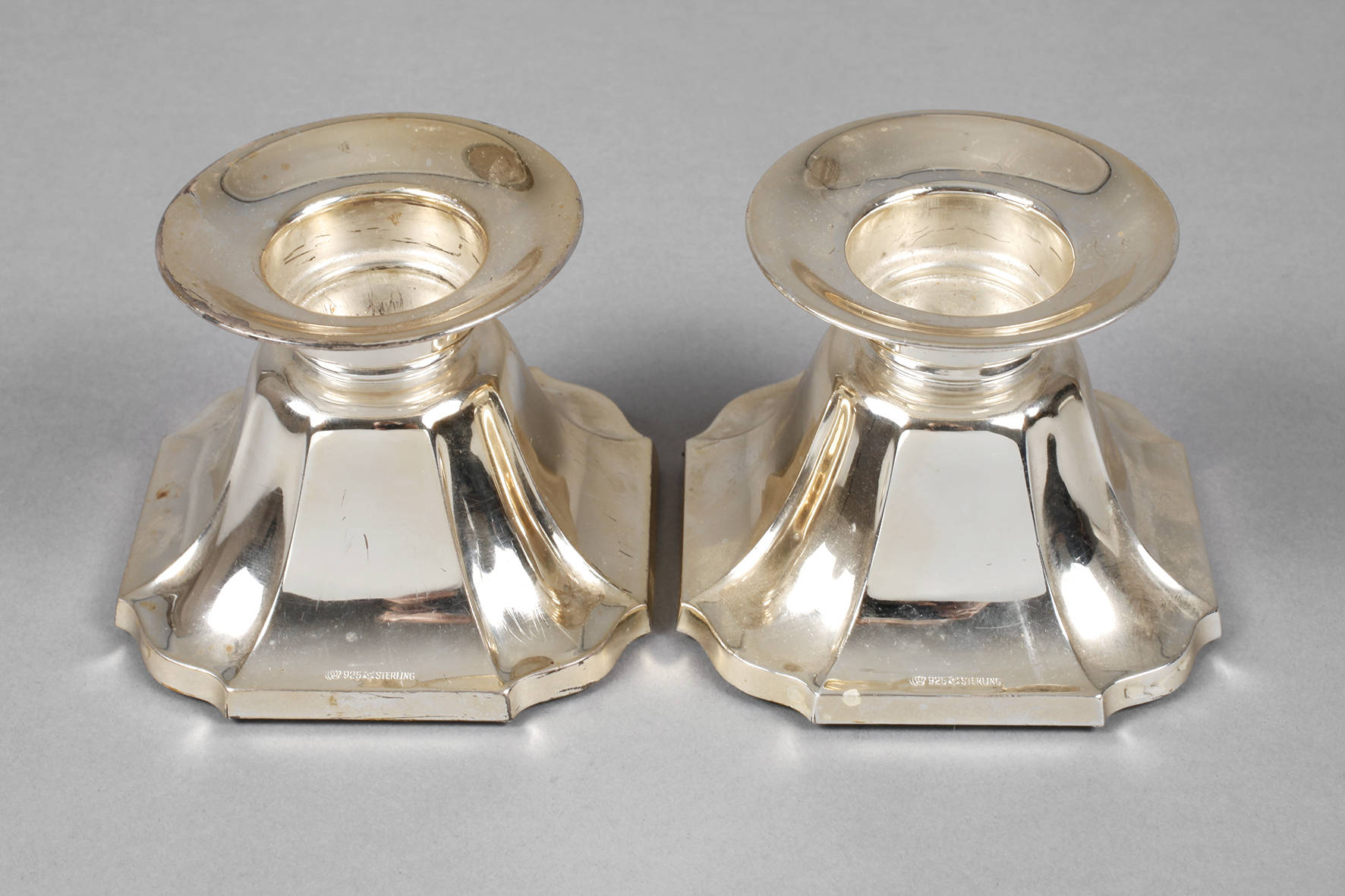 Paar Silber-Kerzenleuchter