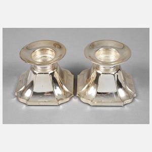 Paar Silber-Kerzenleuchter
