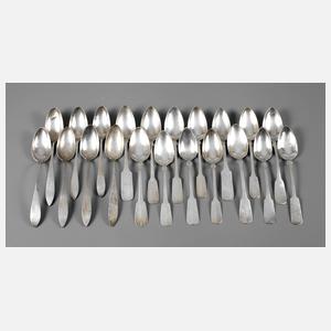 Konvolut Biedermeier-Silberlöffel