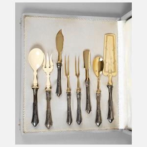 Vorlegebesteck Jugendstil Silber