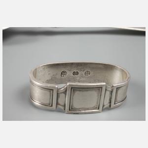 Vier skandinavische Besteckteile Silber