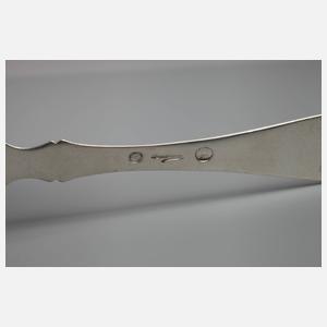 Vier skandinavische Besteckteile Silber