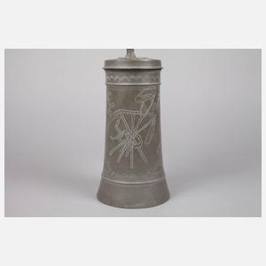 Großer ”Vogtländer” Zunfthumpen eines Landwirts