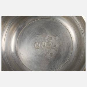 Großer sächsischer Walzenkrug Zinn