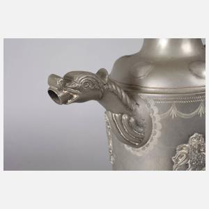 Übergroße Zinn-Erntekanne Bayern