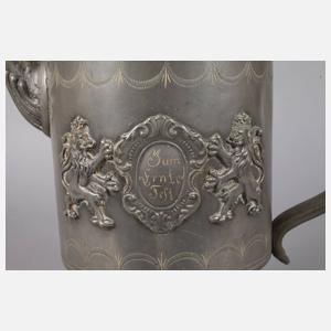 Übergroße Zinn-Erntekanne Bayern