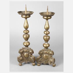 Paar barocke Kirchenleuchter