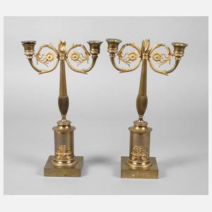 Paar klassizistische Kerzenleuchter