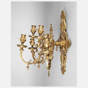 Großer fünflammiger Wandleuchter