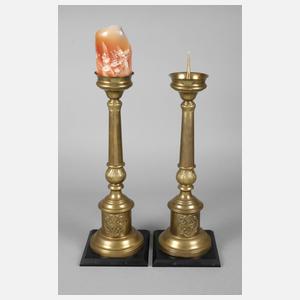 Paar große Kirchenleuchter