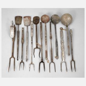 Sammlung altes Küchenzubehör