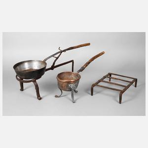 Vier Teile Kamingeschirr