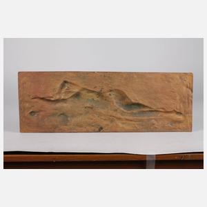 Bronzerelief Jugendstil