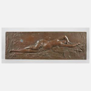 Bronzerelief Jugendstil