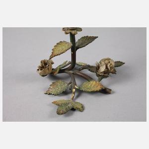 Wiener Bronze-Vasenfuß als Rosenzweig