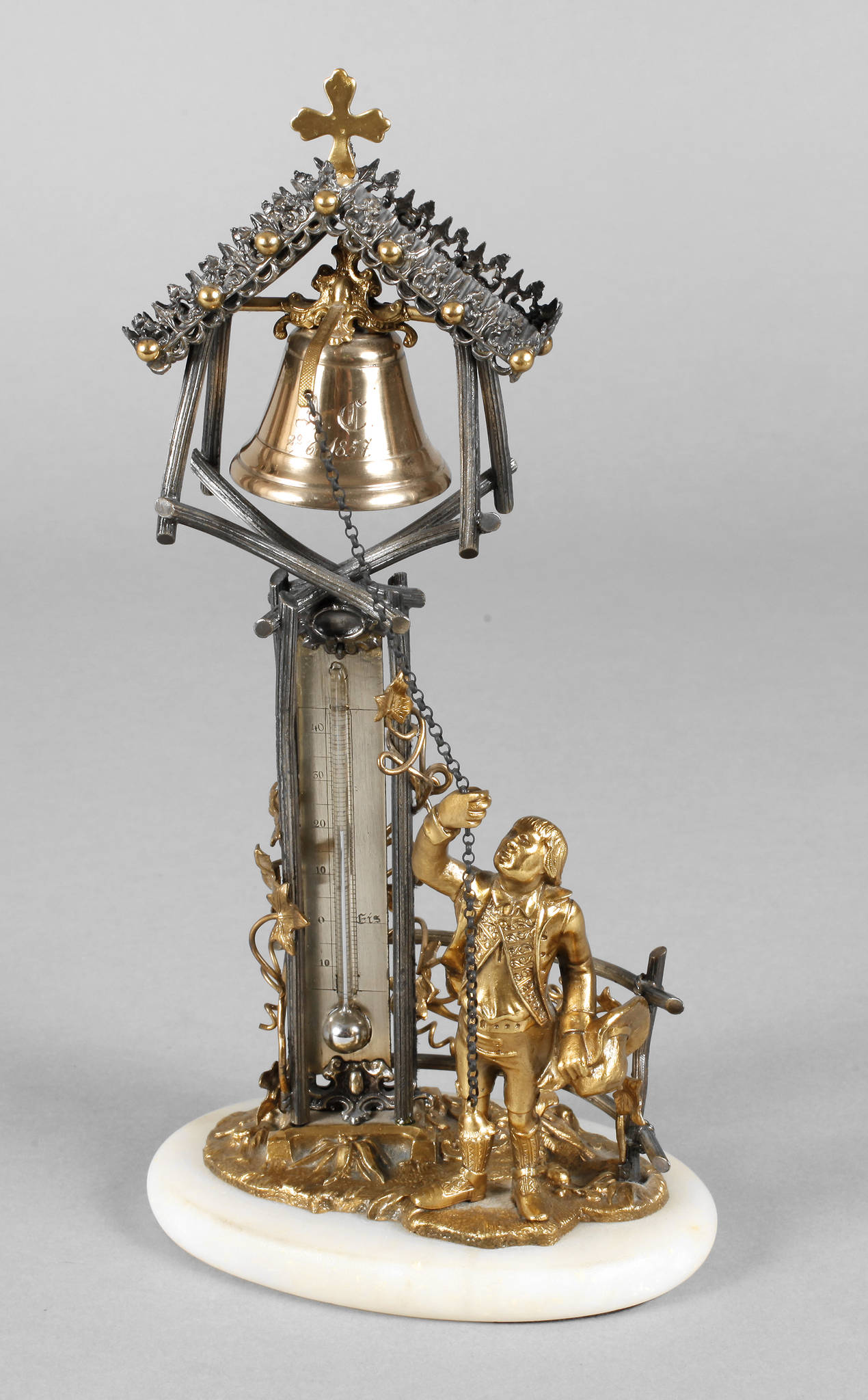 Tischglocke mit Thermometer