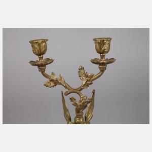 Figürlicher klassizistischer Kerzenleuchter