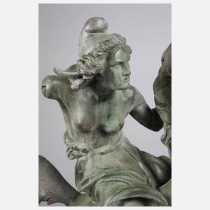 Große Reiterplastik