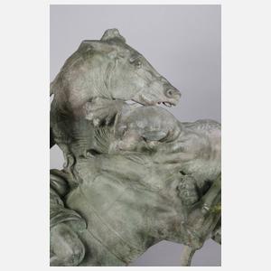 Große Reiterplastik