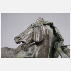 Große Reiterplastik