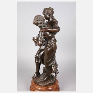 Große Bronzegruppe nach Auguste Moreau